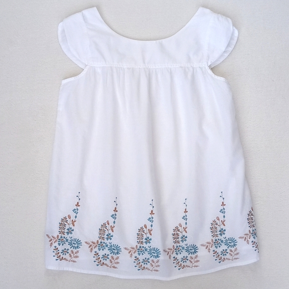 Xhilaration Tops - 🌿 Xhilaration White Floral Embroidered Floral Cap Sleeve Summer Top S